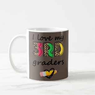 Mug J'adore mes élèves de troisième année Léopard Ense