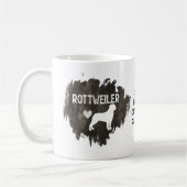 Mug J'adore mes Rottweilers Chien Animal de Compagnie  (Gauche)