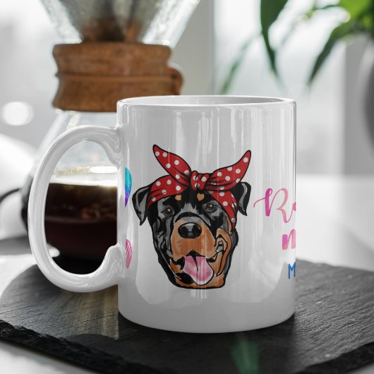 Mug J'adore mes Rottweilers Chien Animal de Compagnie 