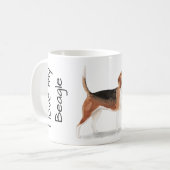 Mug J'adore mon Beagle (Devant gauche)