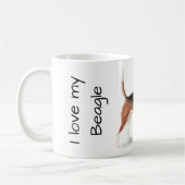 Mug J'adore mon Beagle (Gauche)