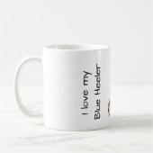 Mug J'adore mon Blue Heeler (Gauche)