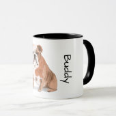 Mug J'adore mon bouledogue anglais (Devant droit)