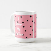 Mug J'adore mon café... (Devant gauche)