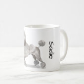 Mug J'adore mon caniche (Devant droit)