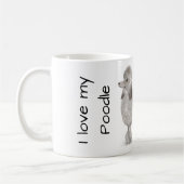 Mug J'adore mon caniche (Gauche)