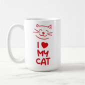 Mug J'adore mon chat (Gauche)