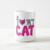Mug J'adore mon chat – Conception adorable pour amateu (Centre)