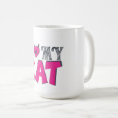 Mug J'adore mon chat – Conception adorable pour amateu (Devant droit)