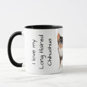 Mug J'adore mon Chihuahua à poils longs (Gauche)
