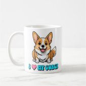 Mug J'adore mon Corgi (Gauche)