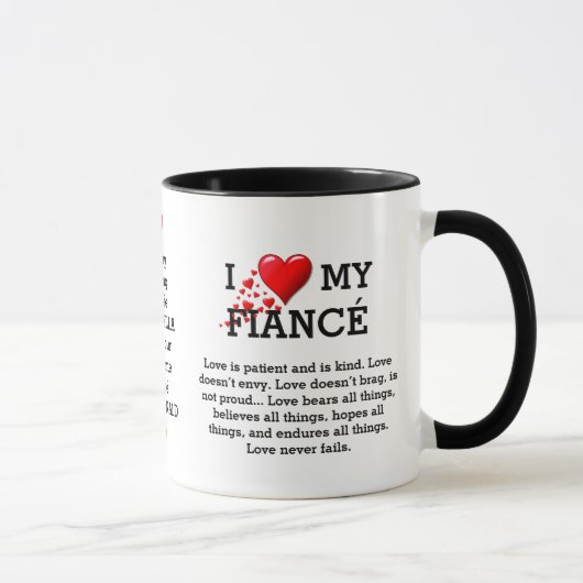 Mug J'ADORE MON FIANCÉ Custom Christian (Droite)