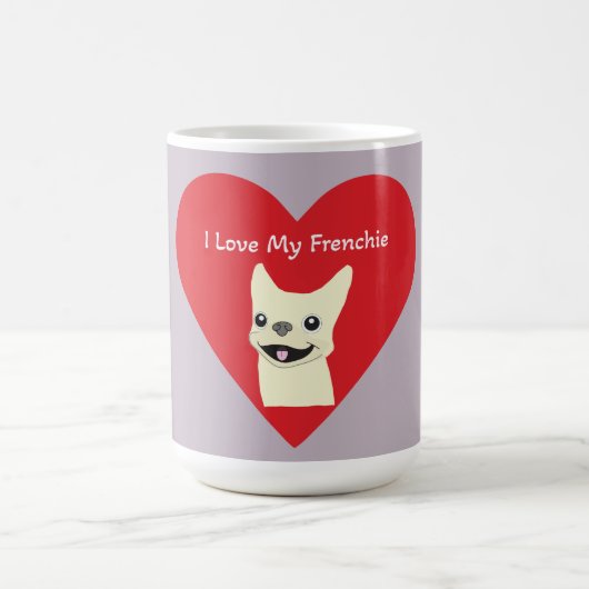 Mug J'adore mon Frenchie, Lavender (Centre)