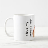 Mug J'adore mon Grand Danois (Gauche)