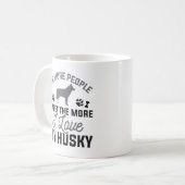 Mug J'adore Mon Husky (Devant gauche)