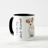 Mug J'adore mon Jack Russell  (Devant gauche)