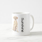 Mug J'adore mon Labrador jaune (Devant droit)