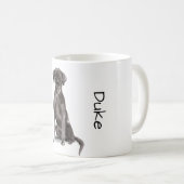 Mug J'adore mon Labrador noir (Devant droit)