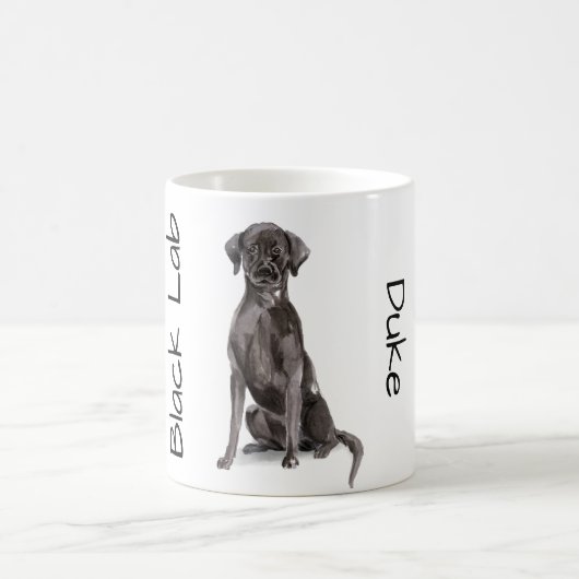 Mug J'adore mon Labrador noir (Centre)