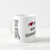 Mug J'adore mon Mini Schnauzer (Devant gauche)