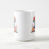 Mug J'adore Mon Schnauzer Floral (Centre)