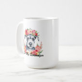 Mug J'adore Mon Schnauzer Floral (Devant gauche)