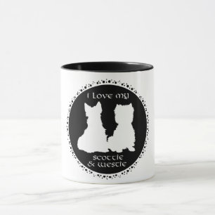 Mug J'adore mon Scottie et Westie
