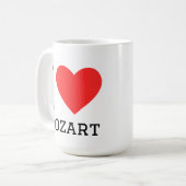 Mug J'adore Mozart  (Devant gauche)