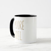 Mug J'adore Noel Gold et Black Minimalist Christmas (Devant gauche)