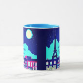 Mug J'adore Paris - Imaginaire Paris sous une Pleine l (Centre)