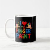 Mug J'adore peindre au doigt des couples Prof d'art do (Gauche)
