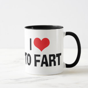 Mug J'adore Péter - Drôle d'humour sur les pets