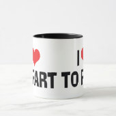 Mug J'adore Péter - Drôle d'humour sur les pets (Centre)