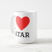 Mug J'adore Qatar (Devant gauche)