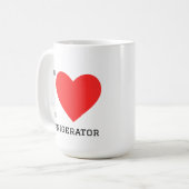Mug J'adore réfrigérateur (Devant gauche)