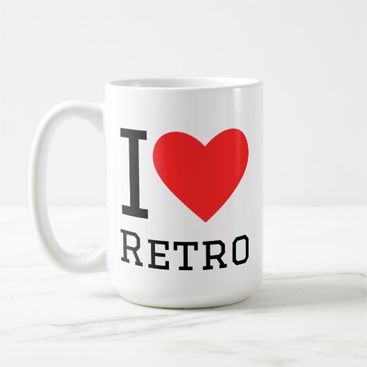 Mug J'adore rétro (Gauche)