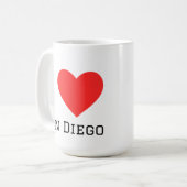 Mug J'adore San Diego (Devant gauche)