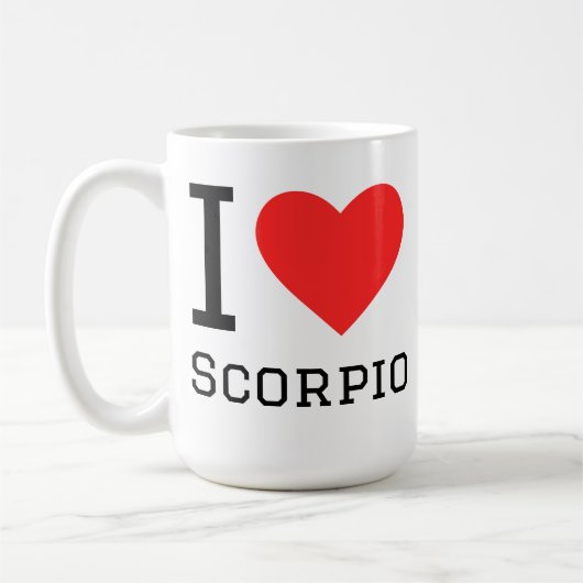 Mug J'adore Scorpion (Gauche)