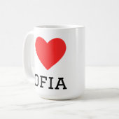 Mug J'adore Sofia  (Devant gauche)