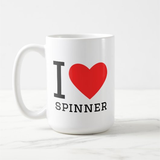 Mug J'adore spinner (Gauche)
