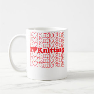 Mug J'adore tricoter des modèles vintage cools pour tr