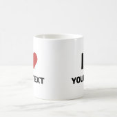 Mug J'adore votre texte (Centre)