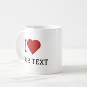 Mug J'adore votre texte (Devant gauche)