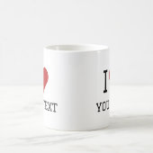 Mug J'adore votre texte (Centre)