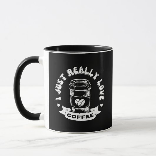 Mug J'adore vraiment le café (Gauche)