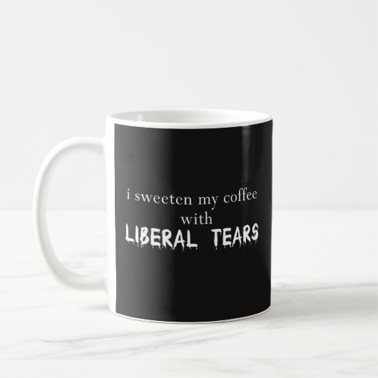 Mug J'adoucis mon café avec les larmes libérales - (Gauche)
