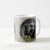 Mug Jagdterrier, brave affiche de tapisserie cardiaque (Devant droit)
