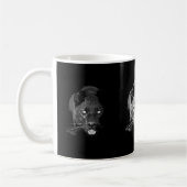 Mug Jaguar noir et blanc - chats sauvages (Gauche)