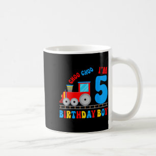 Mug J'ai 5 ans enfant amateur de train c'est mon 5ème