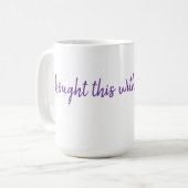 Mug J'ai acheté ceci avec son argent. #coparent tasse. (Devant gauche)